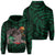 Kakau Green Hawaii Warrior Football Hoodie Unisex Green - Polynesian Pride