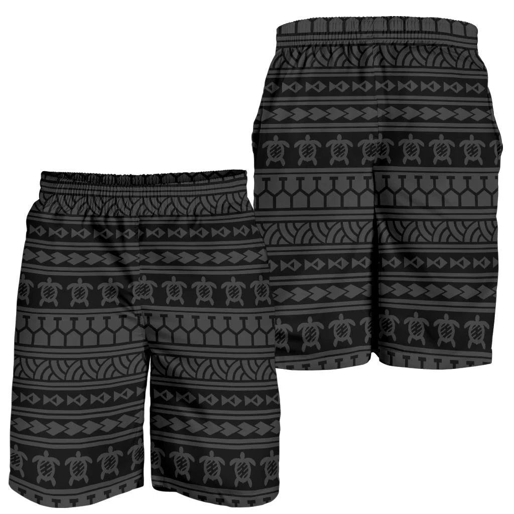 Polynesian Tattoo Tribal Gray Men's Short Men's Shorts Gray - Polynesian Pride