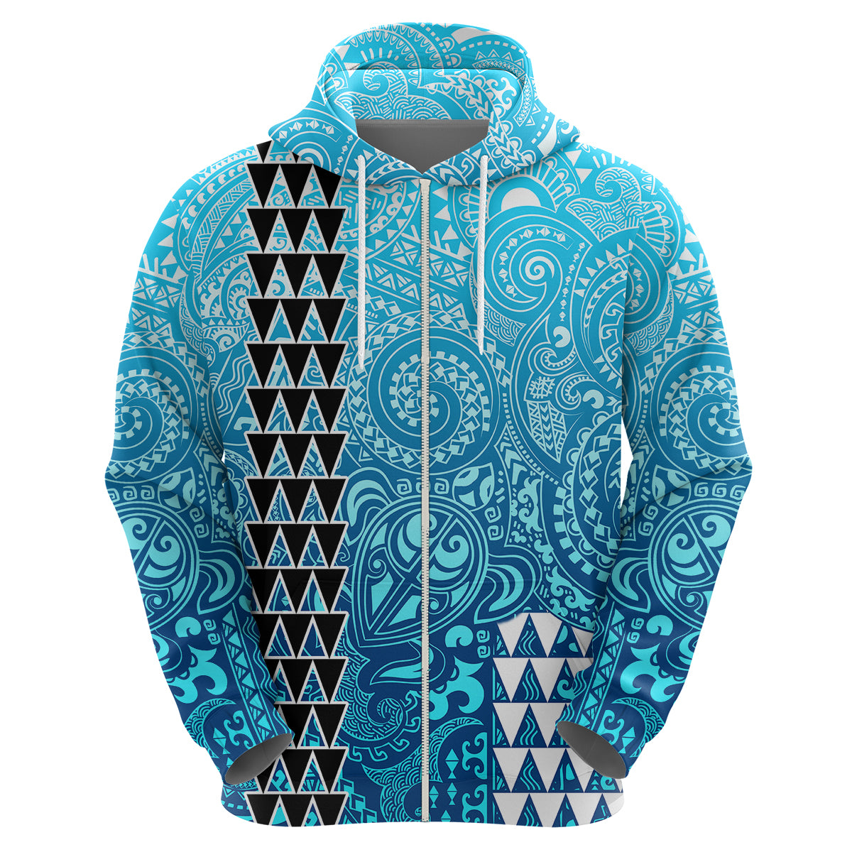 Hawaii Tribal Kakau Hoodie LT9 - Polynesian Pride