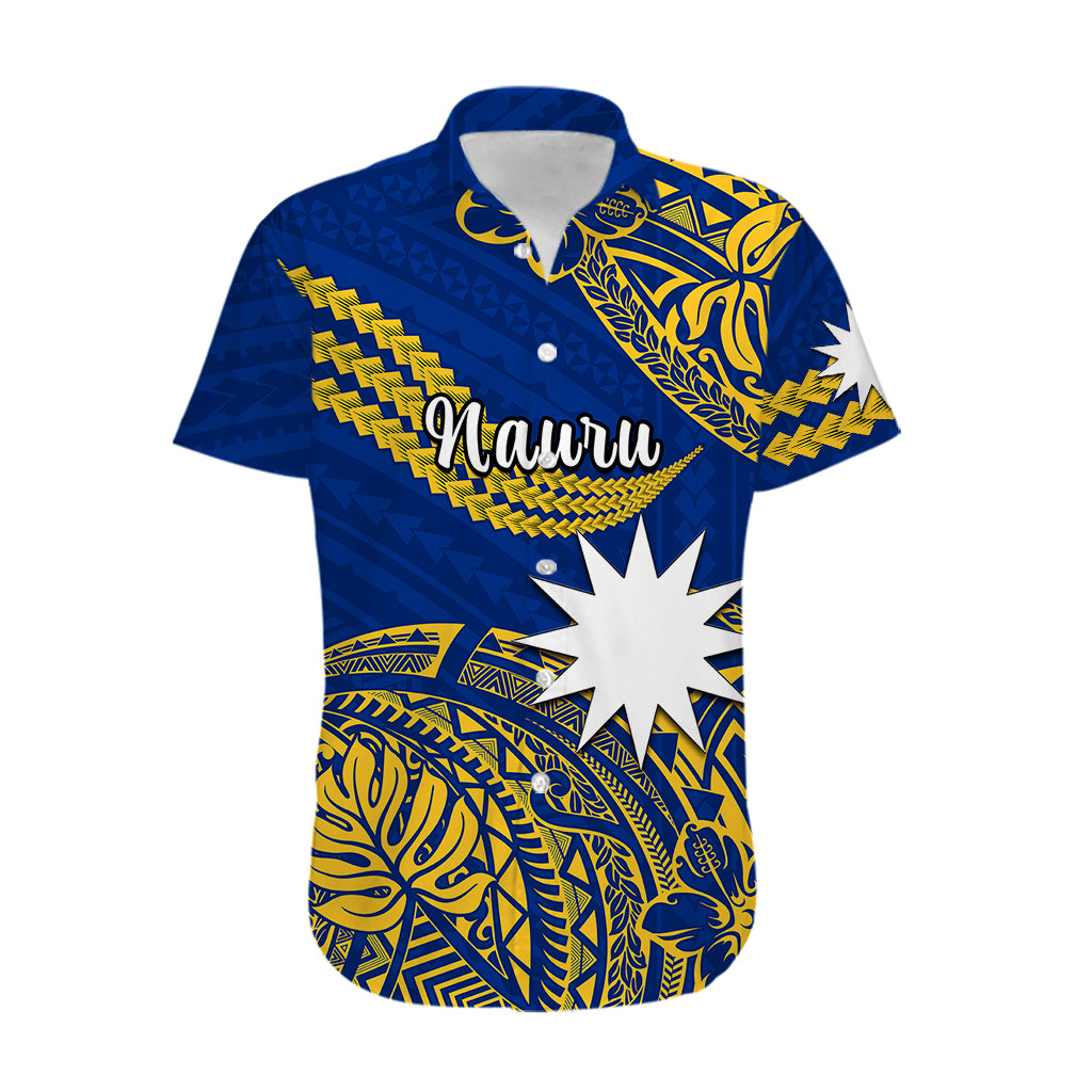 (Custom Personalised) Nauru Polynesian Hibiscus Naoero Flag Color Hawaiian Shirt LT14 - Polynesian Pride