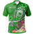 Samoa Custom Polo Shirt Turtle Plumeria (Green) Unisex Green - Polynesian Pride