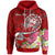 Guam Custom Hoodie Turtle Plumeria (Red) Unisex Red - Polynesian Pride