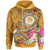 FSM Custom Hoodie Turtle Plumeria (Gold) Unisex Gold - Polynesian Pride