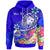 Fiji Custom Hoodie Turtle Plumeria (Blue) Unisex Blue - Polynesian Pride