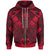 Fsm Custom Zip up Hoodie Red Seal with Polynesian Tattoo Unisex Red - Polynesian Pride