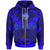 Fsm Custom Zip up Hoodie Blue Seal with Polynesian Tattoo Unisex Blue - Polynesian Pride