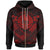 Tahiti Custom Polynesian Zip up Hoodie Tahiti Red Seal Camisole Hibiscus Style Unisex Red - Polynesian Pride