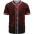 Samoa Baseball Shirt - Red Color Cross Style Unisex Black - Polynesian Pride