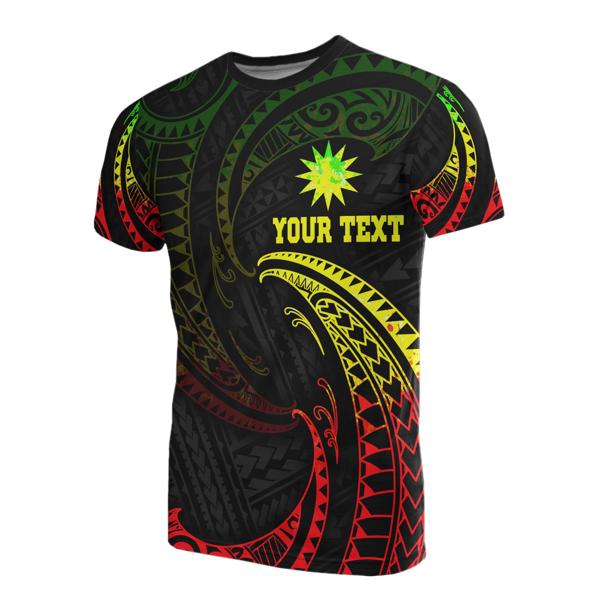 Nauru Polynesian Custom T Shirt Reggae Tribal Wave Unisex Reggae - Polynesian Pride