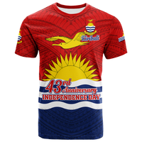 Kiribati 43rd Independence Celebrations T Shirt LT12 Unisex Blue - Polynesian Pride