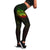 American Samoa Polynesian Women's Legging - Reggae Turtle Hibiscus Flower Frame Vintage - Polynesian Pride