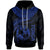 Tonga Polynesian Hoodie Tonga Waves (Blue) Unisex Black - Polynesian Pride