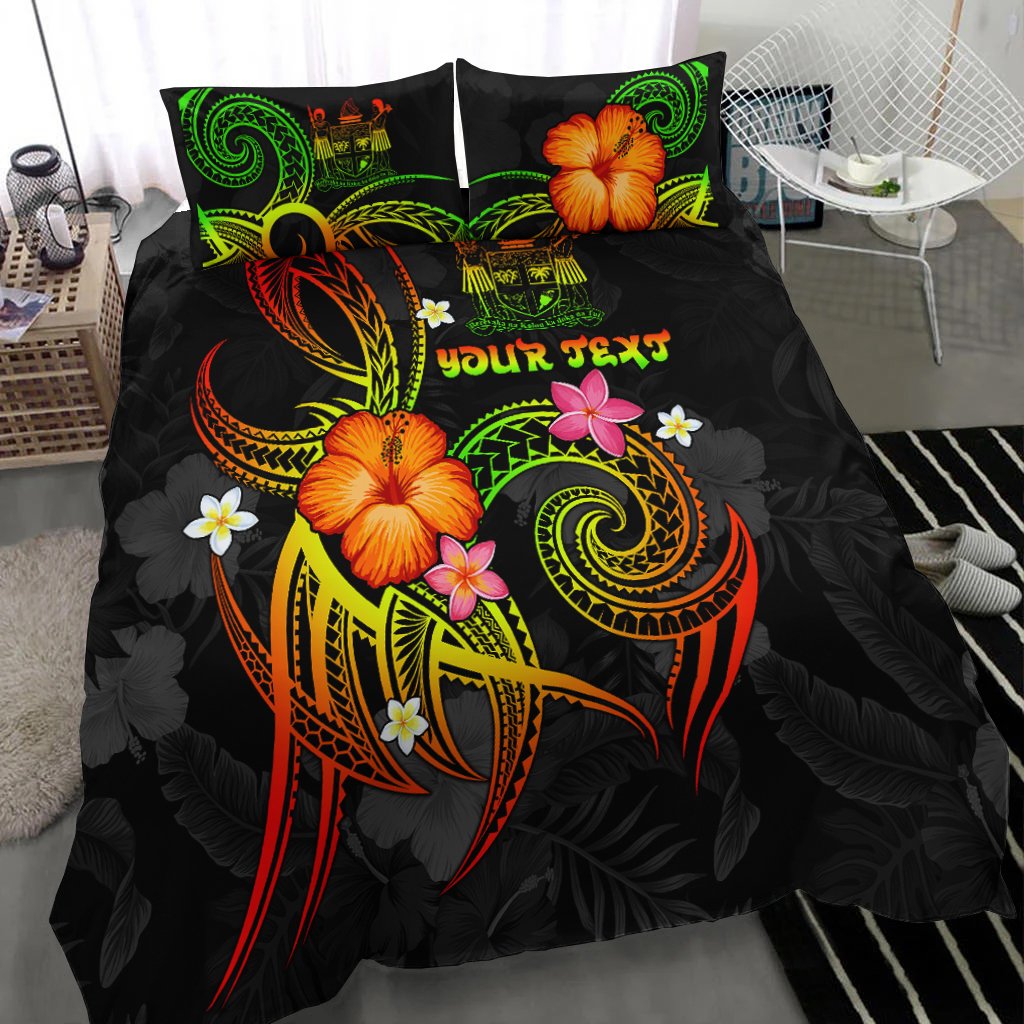 Fiji Polynesian Personalised Bedding Set - Legend of Fiji (Reggae) - Polynesian Pride