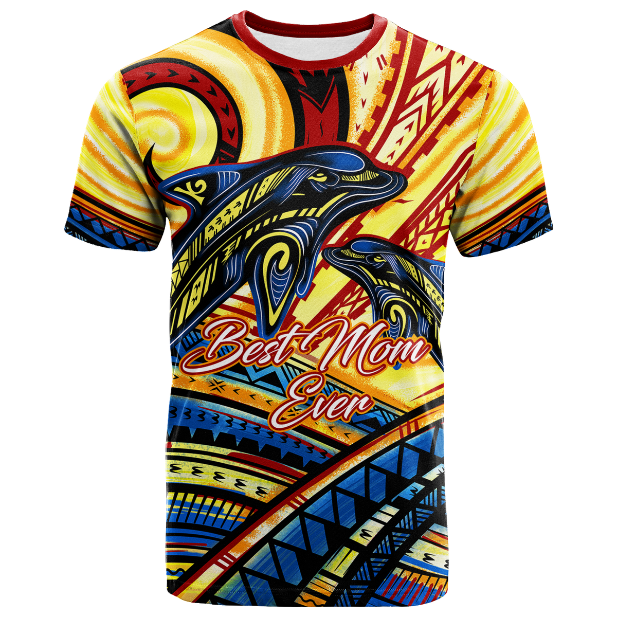 Custom Polynesia Best Mom Ever T Shirt LT12 Unisex Art - Polynesian Pride