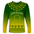 Cook Islands Turtle With Tribal Long Sleeve Shirt - LT12 Unisex Green - Polynesian Pride