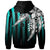 Marshall Islands Zip Hoodie Cyan Vertical Stripes Style - Polynesian Pride