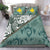 Papua Polynesian Bedding Set - Leaves And Turtles Green - Polynesian Pride