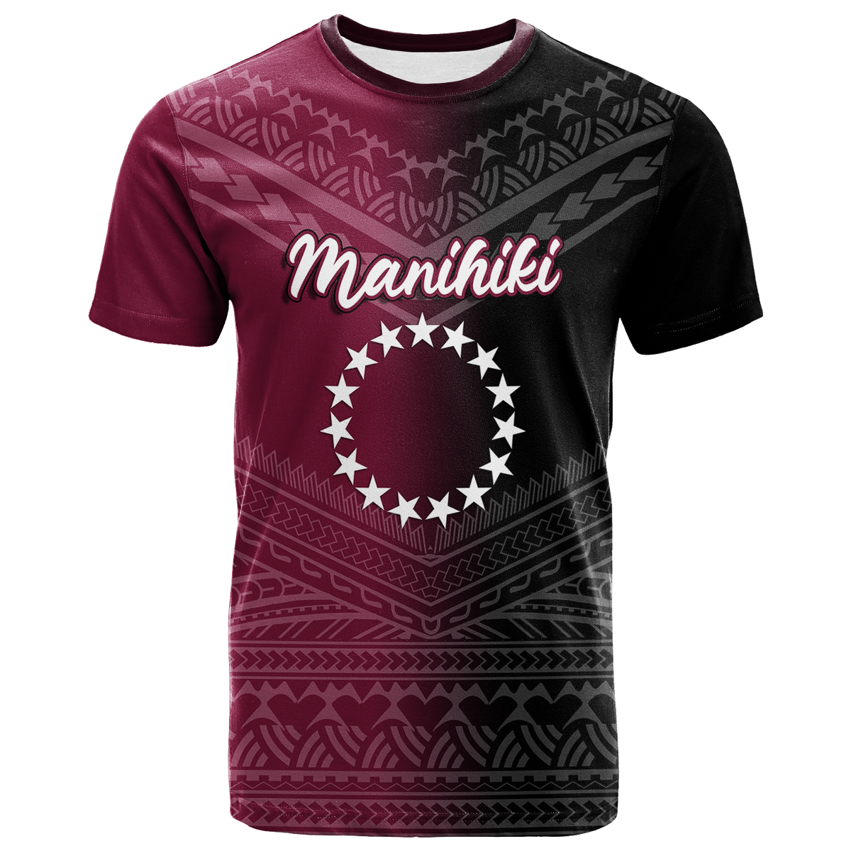 Custom Manihiki Cook Islands Pride T Shirt LT12 Unisex Black - Polynesian Pride