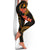 Yap Micronesian Women Legging - Gold Plumeria - Polynesian Pride