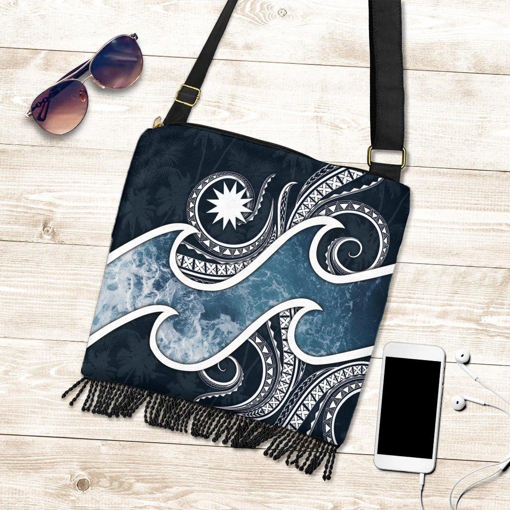 Nauru Polynesian Boho Handbag - Ocean Style One Style One Size Blue - Polynesian Pride