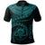 Tuvalu Polynesian Polo Shirt Tuvalu Waves (Turquoise) Unisex Turquoise - Polynesian Pride