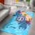 Northern Mariana Islands Area Rug - Tropical Style Blue - Polynesian Pride