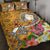 Fiji Quilt Bed Set - Turtle Plumeria (Gold) - Polynesian Pride