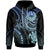 Tahiti Custom Hoodie Blue Turtle Unisex Blue - Polynesian Pride