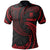 Tuvalu Polynesian Polo Shirt Red Tribal Wave Unisex Red - Polynesian Pride