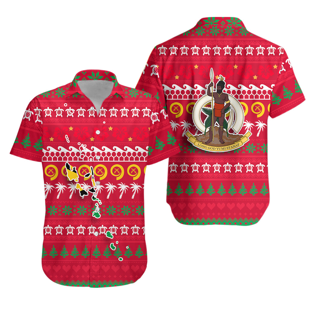 Vanuatu Christmas Hawaiian Shirt - Ugly Christmas - LT12 Unisex Red - Polynesian Pride