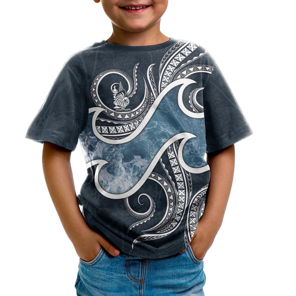 New Caledonia Polynesian T Shirt Ocean Style - Polynesian Pride