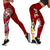 Tonga Custom Personalised Legging - Turtle Plumeria (RED) Red - Polynesian Pride