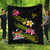 Fiji Polynesian Quilt - Plumeria Tribal Black - Polynesian Pride