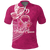 Breast Cancer Pink Ribbon Butterfly Polynesian Pink Version Polo Shirt LT12 Unisex Pink - Polynesian Pride