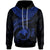 Papua New Guinea Polynesian Hoodie Papua New Guinea Waves (Blue) Unisex Blue - Polynesian Pride