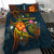 Niue Polynesian Personalised Bedding Set - Legend of Niue (Blue) - Polynesian Pride