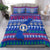 Northern Mariana Islands Christmas Bedding Set - Ugly Christmas - LT12 Blue - Polynesian Pride