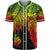 New Caledonia Polynesian Baseball Shirt - Tribal Wave Tattoo Reggae Unisex Reggae - Polynesian Pride