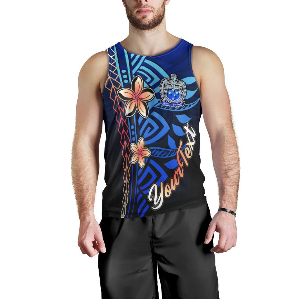 Samoa Custom Personalised Men's Tank Top - Vintage Tribal Mountain - Polynesian Pride