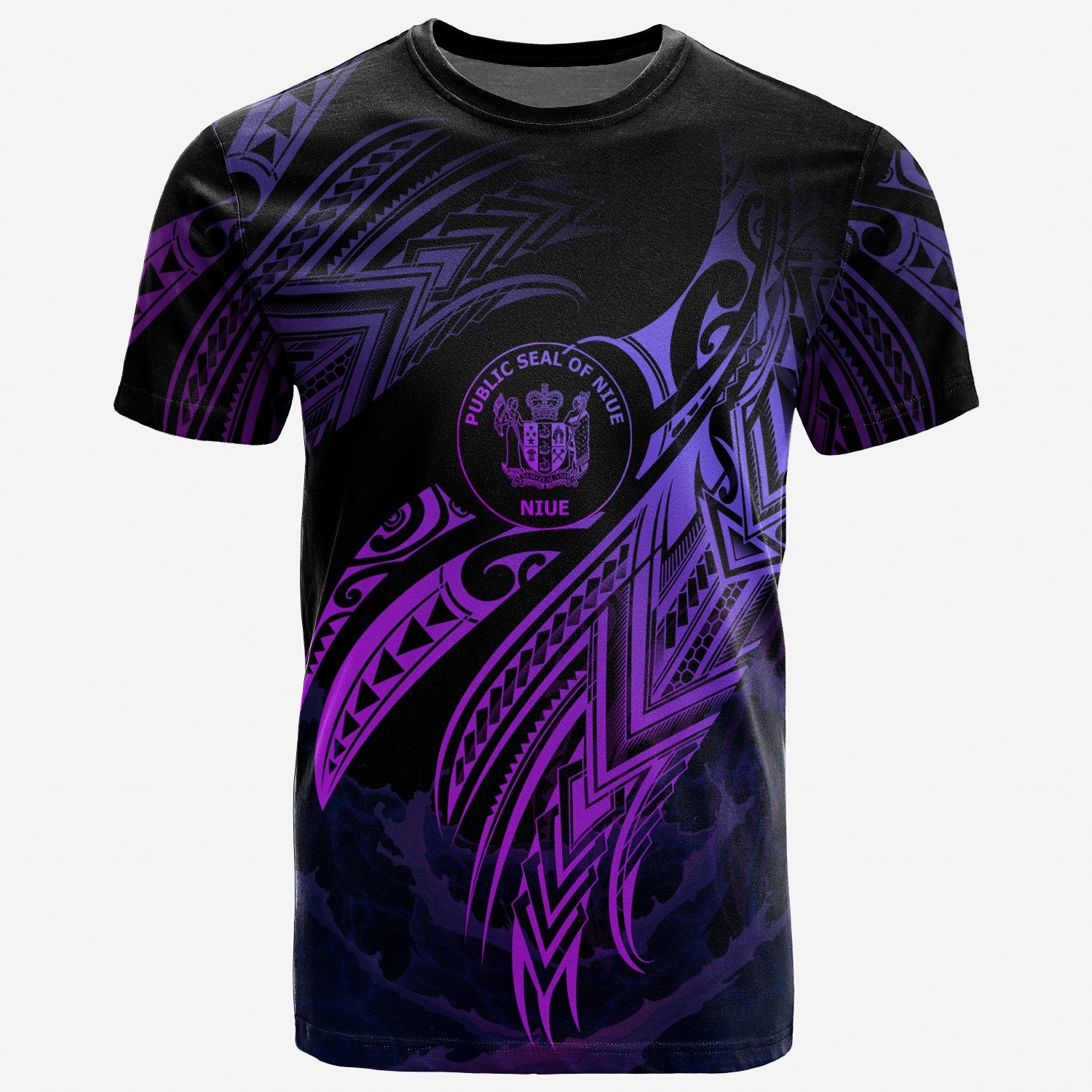 Niue Polynesian T Shirt Niue Legend Purple Version Unisex Purple - Polynesian Pride