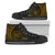 Niue High Top Shoes - Wings Style Unisex Black - Polynesian Pride