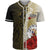 Niue Polynesian Baseball Shirt - Coat Of Arm With Hibiscus Gold Unisex Gold - Polynesian Pride