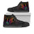 New Caledonia High Top - Butterfly Polynesian Style Unisex Black - Polynesian Pride