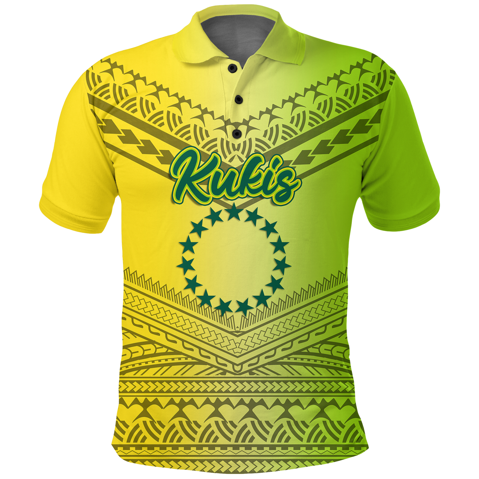 Custom Kukis Cook Islands Pride Polo Shirt LT12 Unisex Yellow - Polynesian Pride
