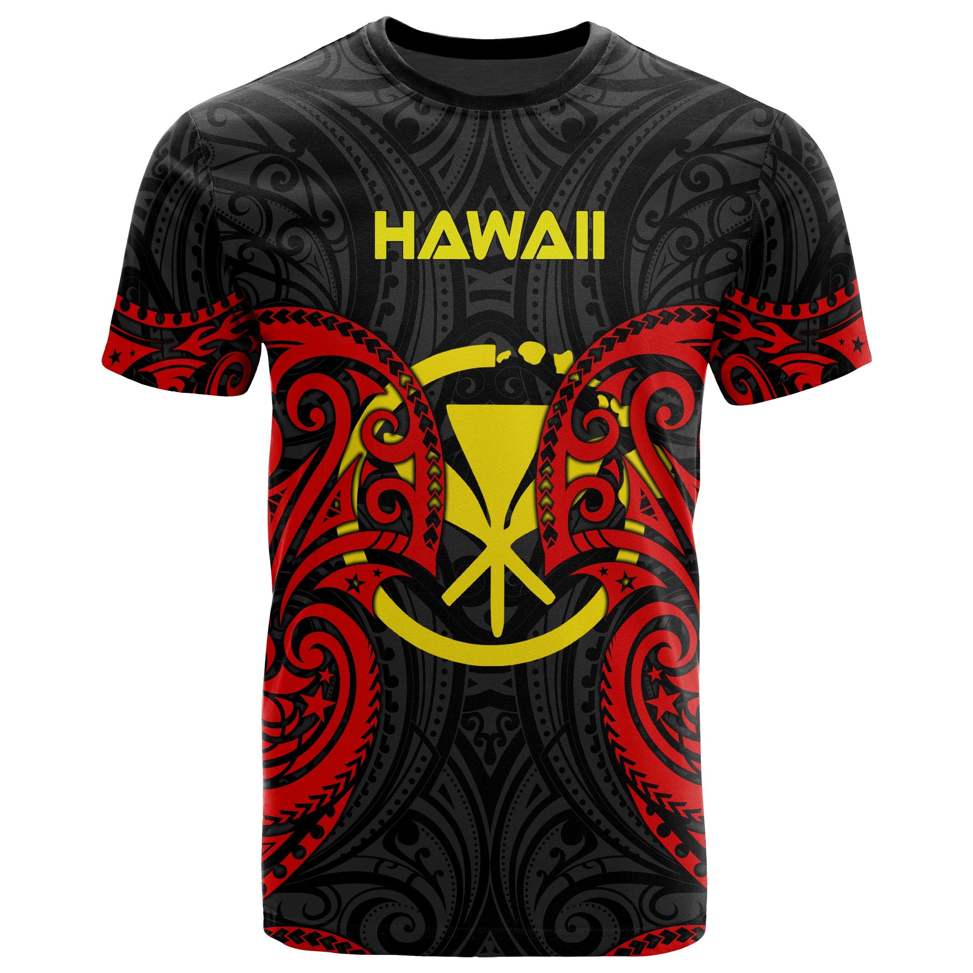 Polynesian Hawaii T shirt Hawaiian Spirit Unisex Red - Polynesian Pride