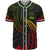 Fiji Polynesian Baseball Shirt - Reggae Tribal Wave Unisex Reggae - Polynesian Pride