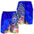 Samoa Men's Shorts - Turtle Plumeria (Blue) - Polynesian Pride