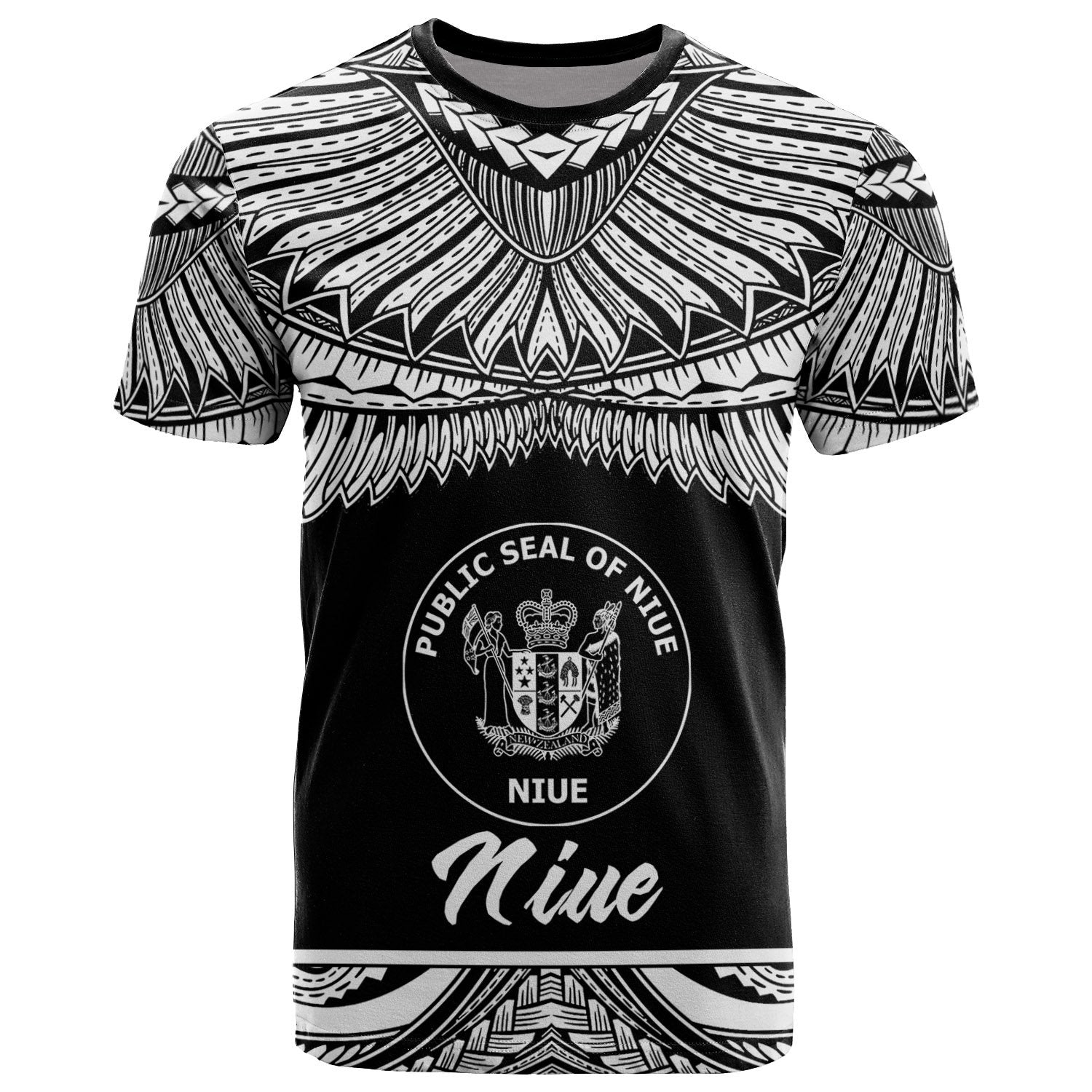 Niue Polynesian T Shirt Niue Pride White Version Unisex White - Polynesian Pride