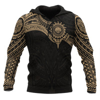Federated States of Micronesia Hoodie Gold Heart Shield Unisex GOLD - Polynesian Pride