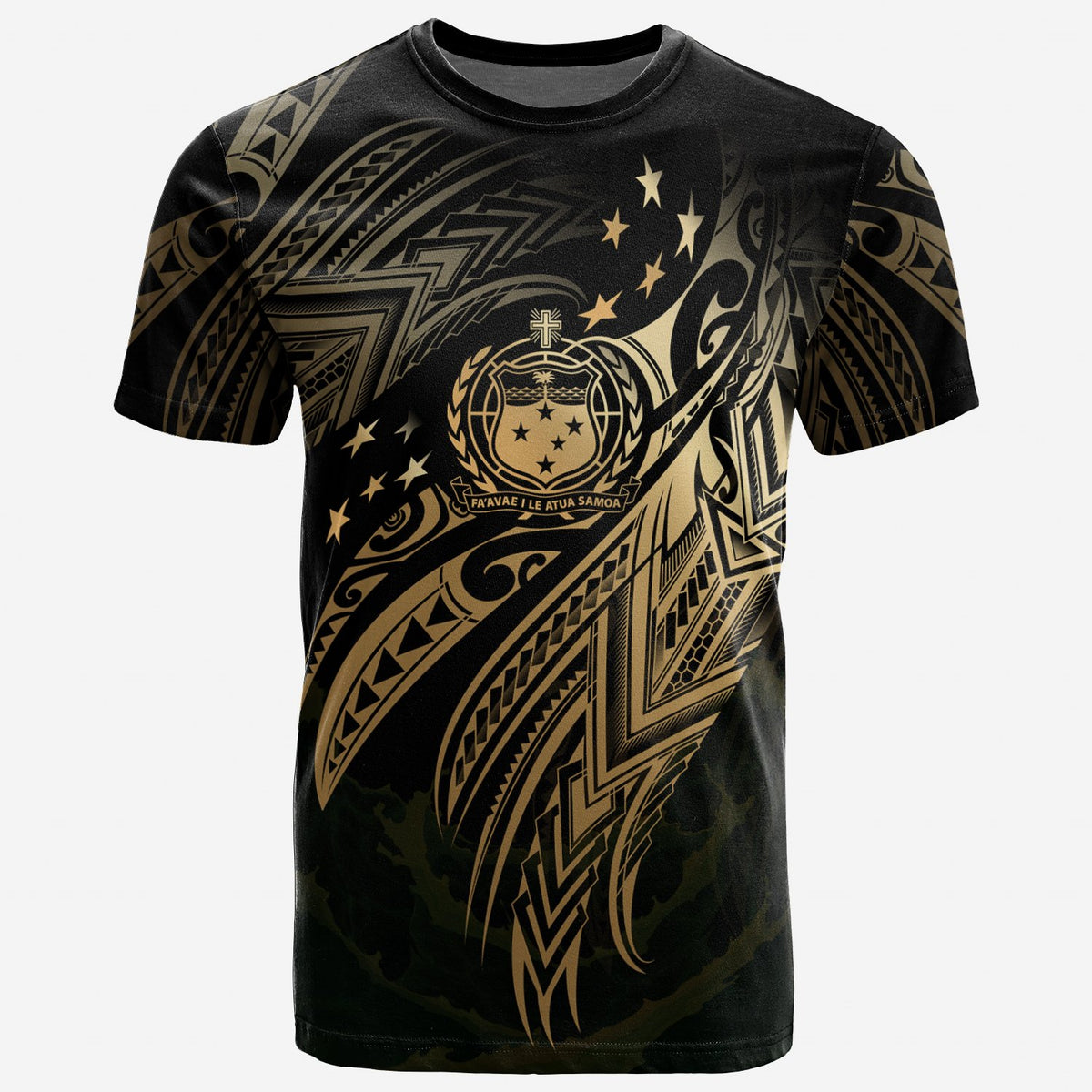 Samoa Polynesian T Shirt Samoa Legend Gold Version Unisex Art - Polynesian Pride